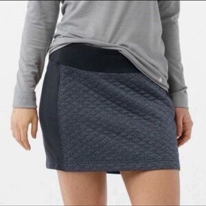 Smartwool Diamond Peak Quilted Skirt Women's size XL Merino Wool Blend Pocket